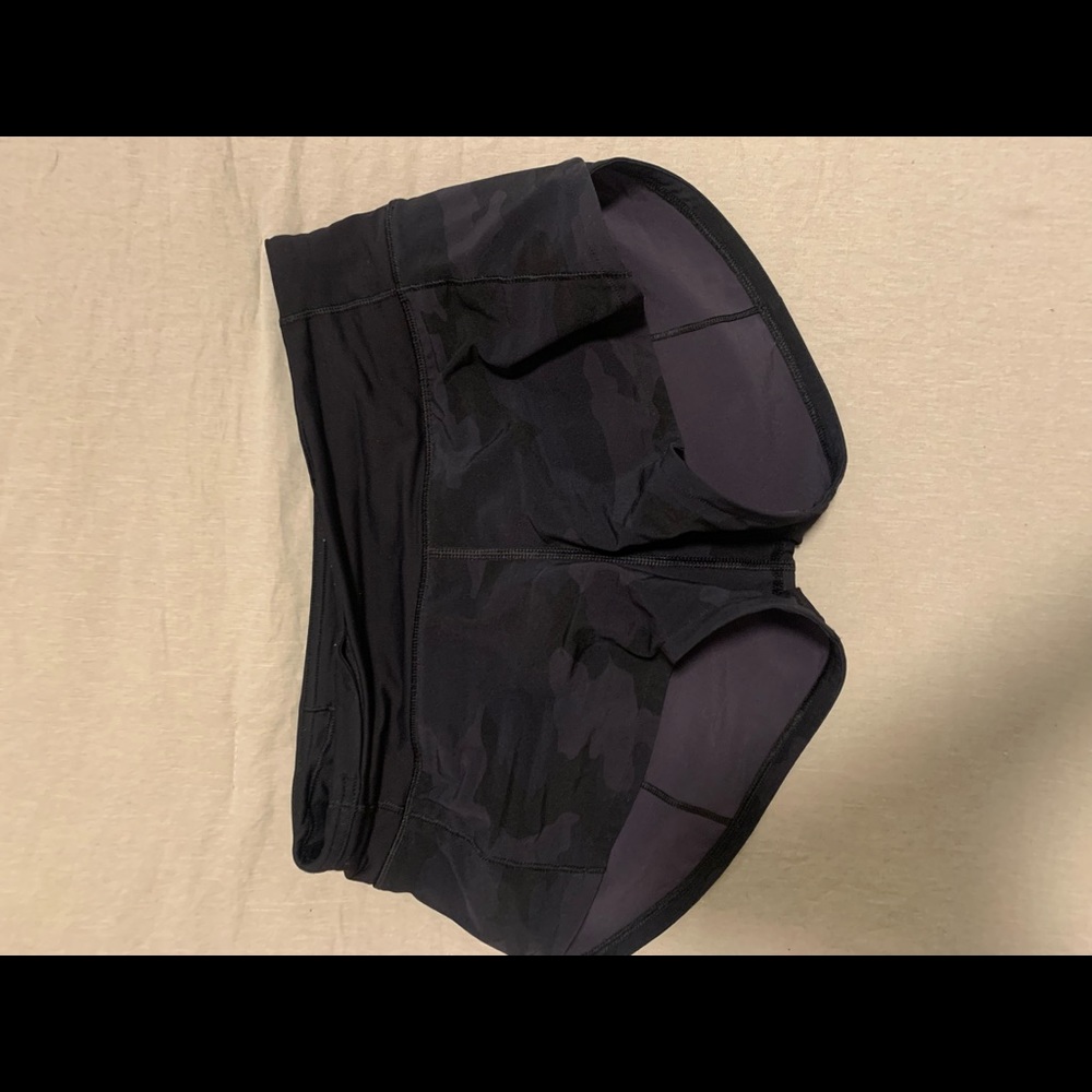 STILL AVAILABLE Size 0 Black Camo Lululemon Shorts